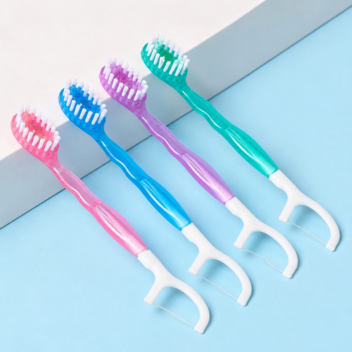 FlyBundles 3'ü 1 Arada Tek Kullanımlık Ağız Bakım Fırçası