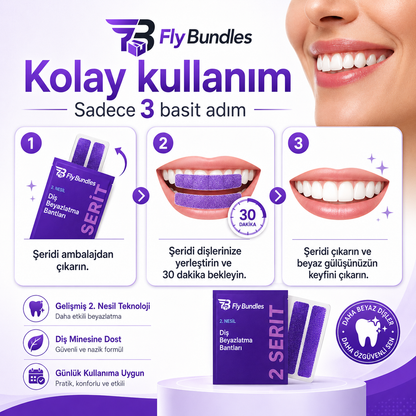 2. Nesil Diş Beyazlatma Şeritleri
